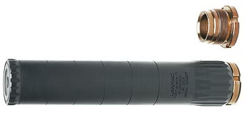 Black cylindrical device with attachment
