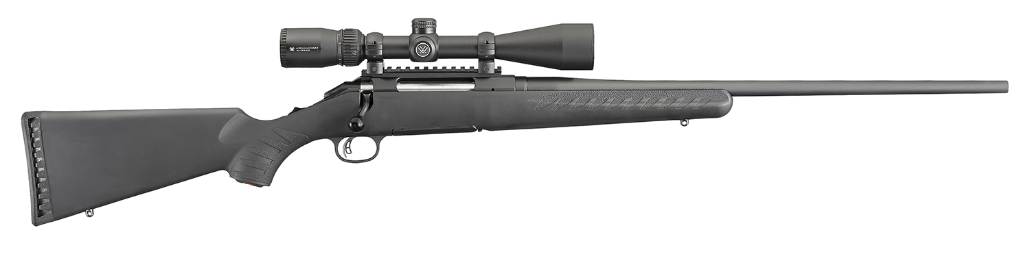 Side view of a modern hunting rifle