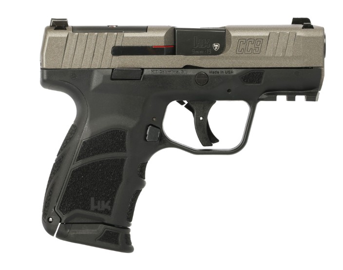 Compact handgun on a white background