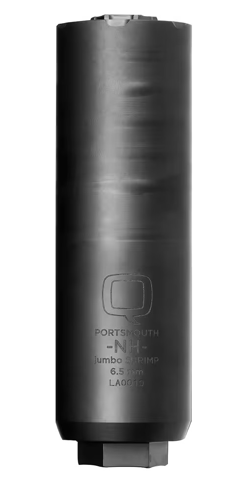 Black suppressor labeled jumbo shrimp 6.5mm