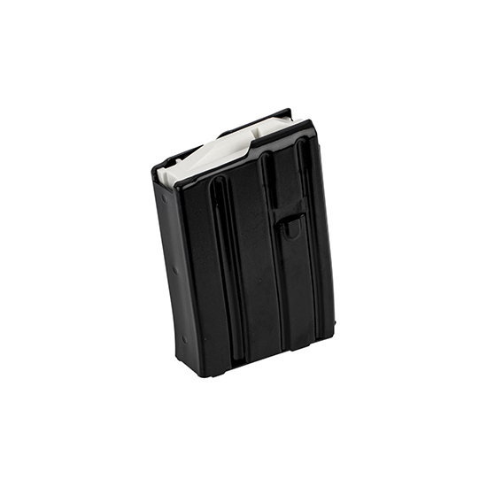 Black magazine for firearm ammunition storage.