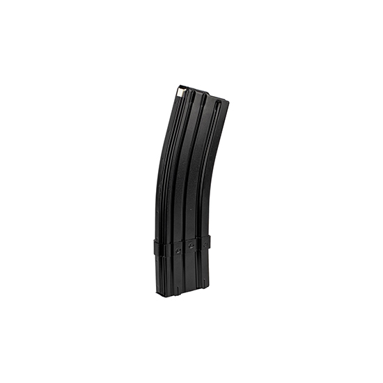Curved black magazine for firearms