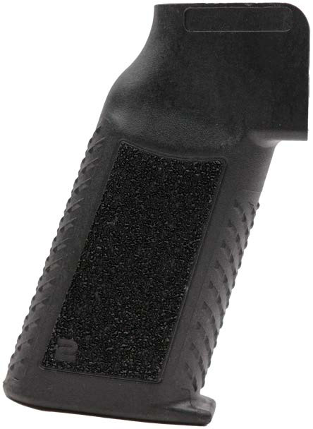 Black textured firearm grip for enhanced control