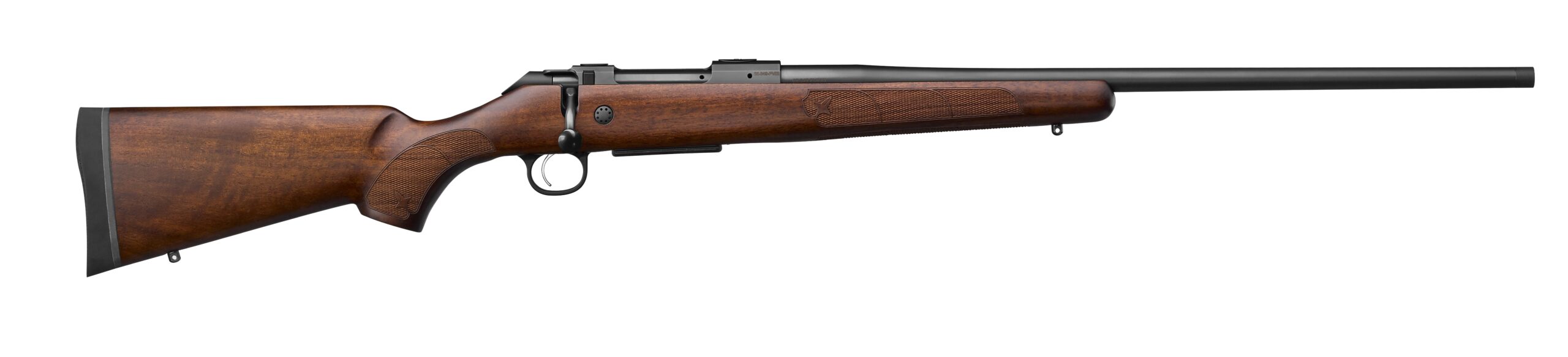Side view of a hunting rifle
