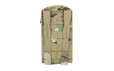 Camouflage military pouch with attachment straps