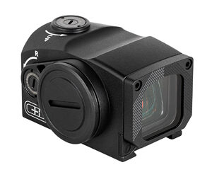 Compact black firearm red dot sight