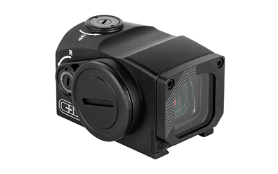 Compact black firearm red dot sight