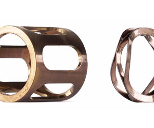 Metal rings with different shapes and designs.
