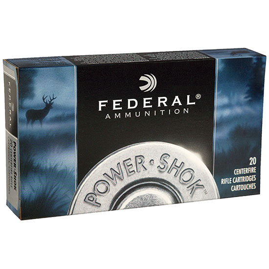 Box of Federal Power-Shok ammunition cartridges.