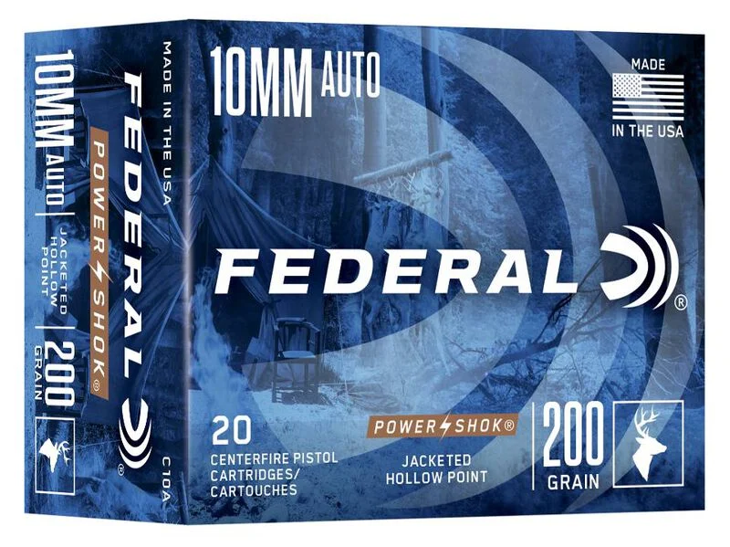 Federal 10mm auto pistol ammunition box