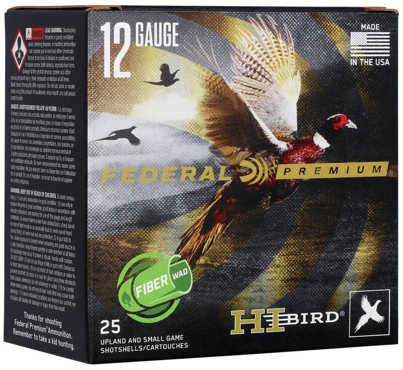 Box of Federal Premium 12 gauge shotshells.