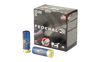 Federal 12 gauge shotgun shells packaging and cartridges.