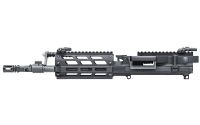 Side view of a modern firearm upper receiver.