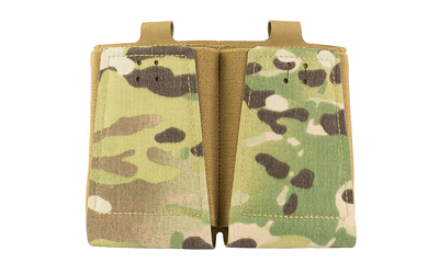 Camo-patterned tactical pouch for gear storage.