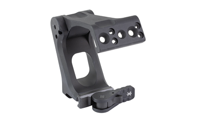 Durable black mounting bracket for accessories.