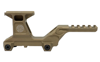 Tactical firearm mounting accessory in tan color.