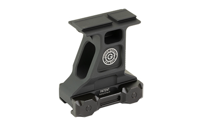 Black equipment mount with patented design.