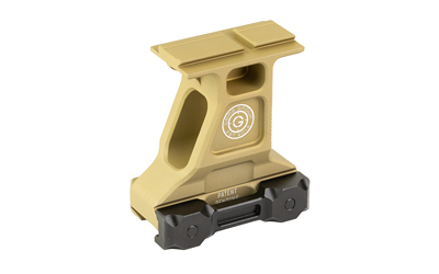 Tactical gun accessory in tan color.