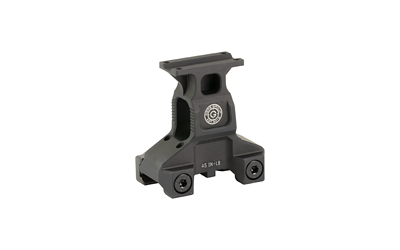 Black firearm accessory mount for optics