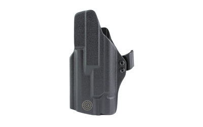 Black tactical holster for firearms