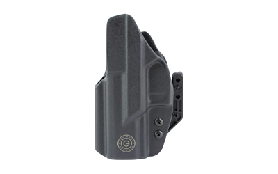 Black holster designed for firearm storage