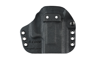 Black G-Code holster accessory with mounting holes.