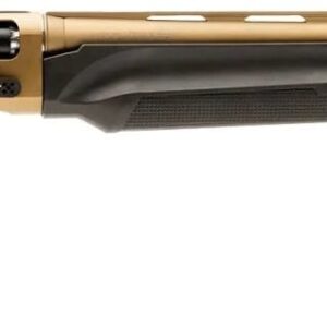 Side view of a golden shotgun