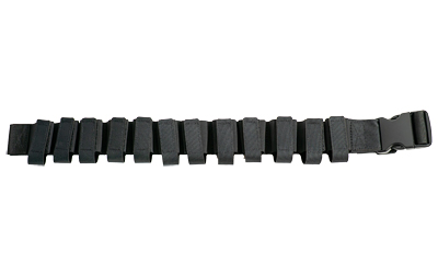 Black multi-link watch band with buckle.
