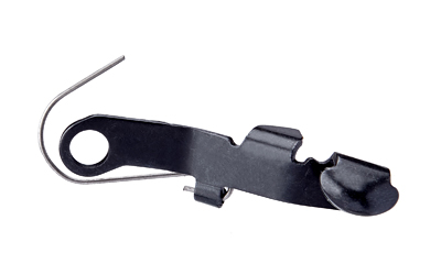 Metal hairpin in black color on a white background.