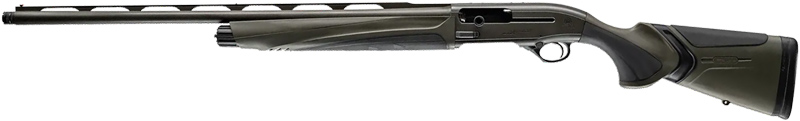 A sleek, modern shotgun design in green.