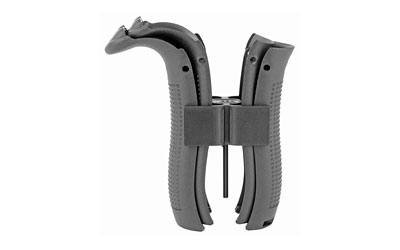 Folded black ergonomic multi-tool handle