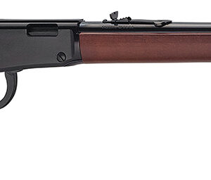 Lever-action rifle with wooden stock and barrel.