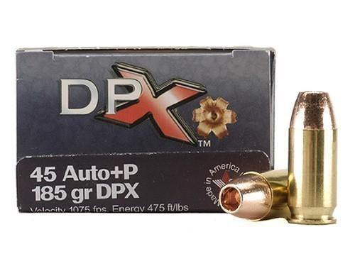 COR-BON Handgun Ammunition .45 ACP 185 gr DPX 1075 fps 20/box