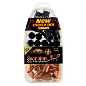 Harvester Muzzleloading Scorpion Funnel Point MAG Bullets 50 Cal. Sabot 260 gr .451 Funnel Point Mag Bullet 20/pk