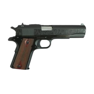 Colt 1911 Gov't Model Handgun .45 ACP 7rd Magazine 5" Barrel Black with Filigree Frame and Barrel