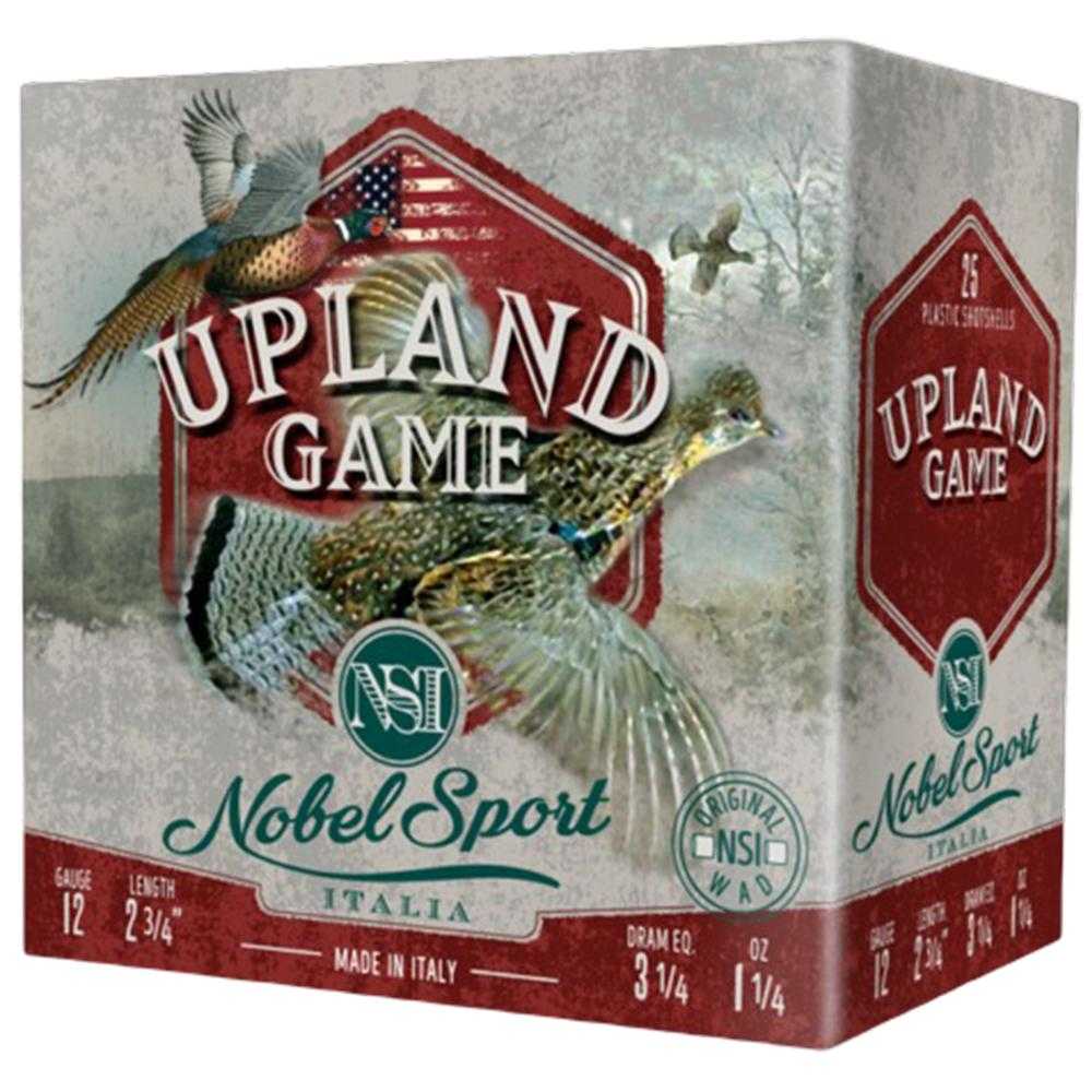 Nobel Sport Upland Game Shotshells 12 ga 2-3/4" 1-1/4 oz 1220 fps #8 25/ct