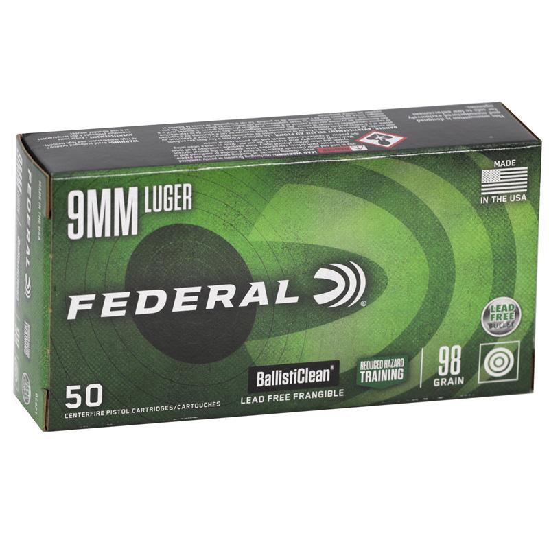Box of 9mm Luger cartridges by Federal Ammunition