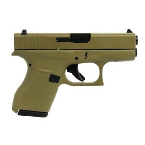 Glock 42 Custom "FDE" Subcompact Handgun .380 ACP 2/6rd Magazines 3.25" Barrel USA