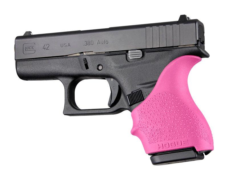 Hogue HandAll Beaver Tail Grip Sleeve Glock 42 43 Pink
