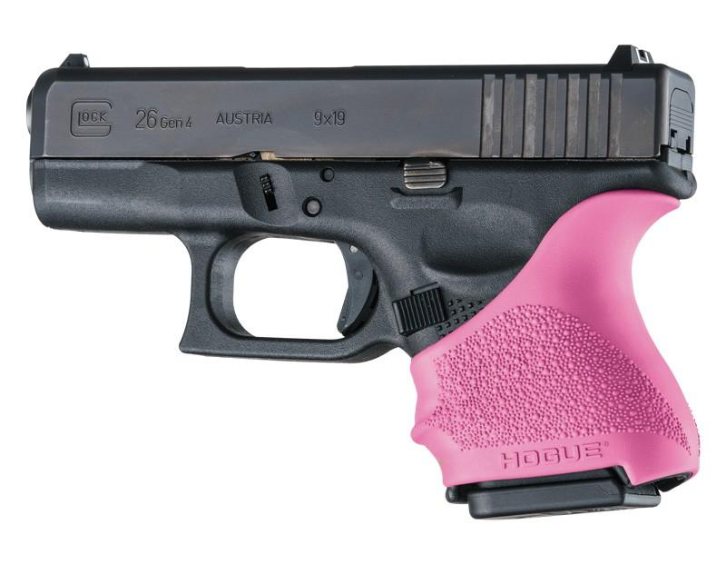 Hogue HandAll Beavertail Grip Sleeve Glock 26/27-Pink