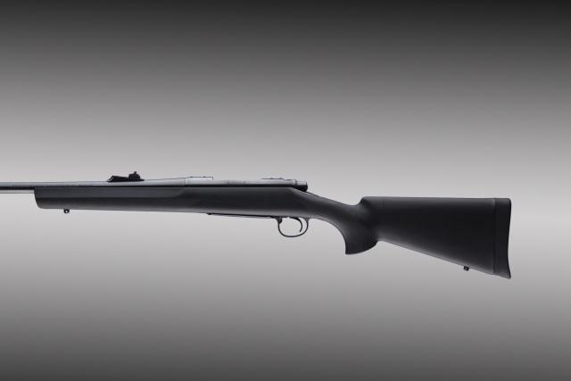 Side view of a modern rifle.