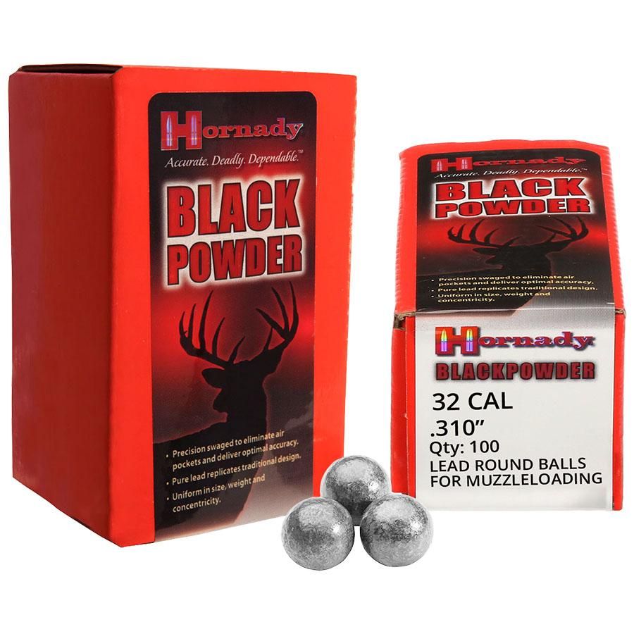 Hornady Lead Round Ball .32 cal .310" 100/ct