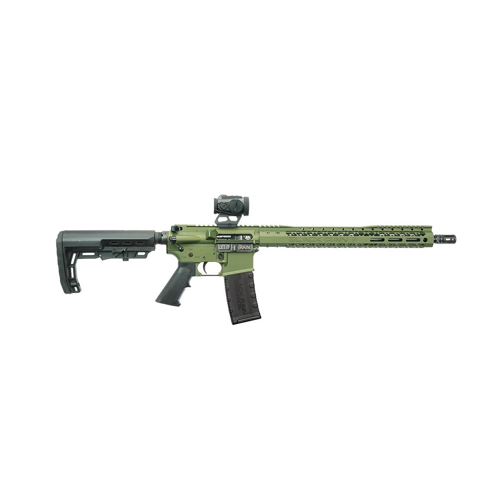 Black Rain Ordnance BRO Spec 15 w/Zerotech Trace Red Dot Rifle 5.56mm 30rd Magazine(1) 16" Barrel Bullfrog Finish
