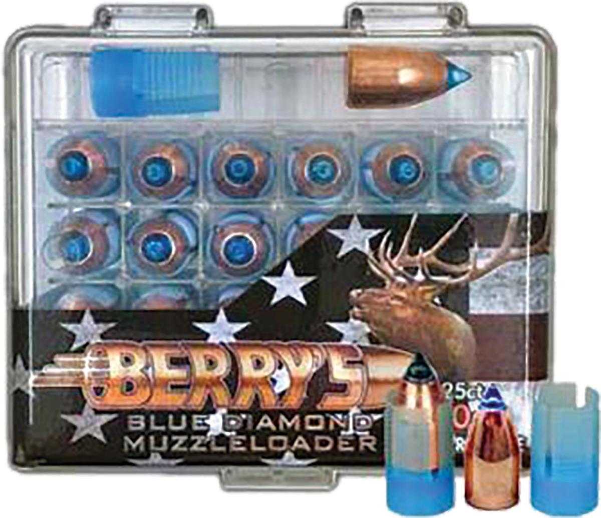 Box of Berry's Blue Diamond muzzleloader bullets.
