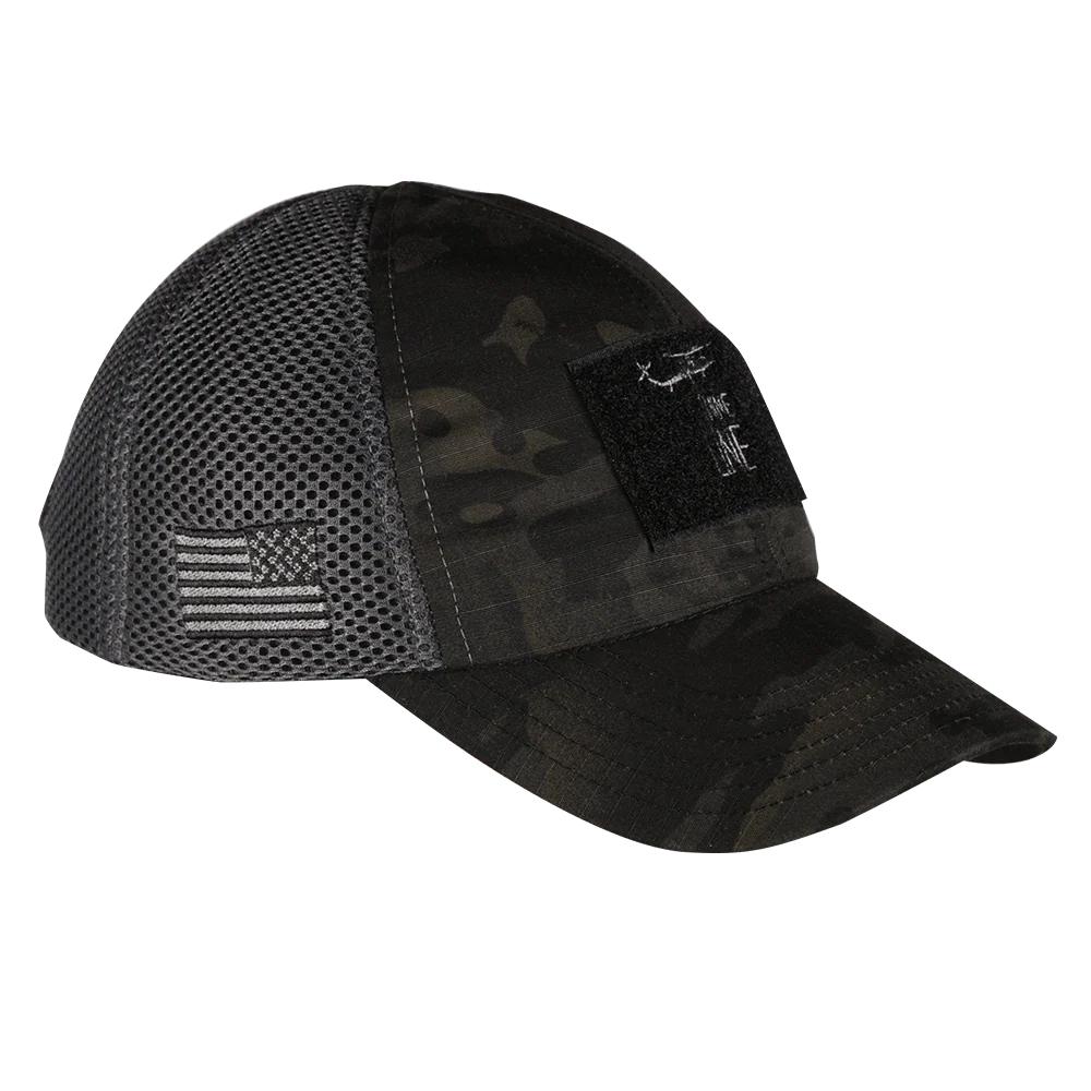 Nine Line Dark American Made Mesh Back Hat with Dropline