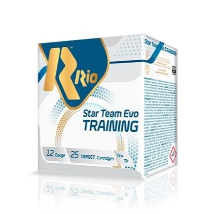 Rio Star Team Evo Training 24 Gram Shotshells 12 ga 2-3/4" 1340fps 7/8oz #8 25/ct