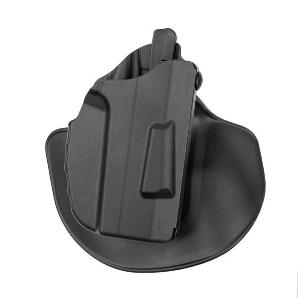 Black holster for firearms or tools.