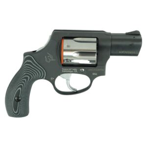 Taurus 856 Concealed Hammer Handgun .38 Spl 6rd Capacity 2" Barrel Matte Black Finish/Stainless Cylinder Grey VZ Grips
