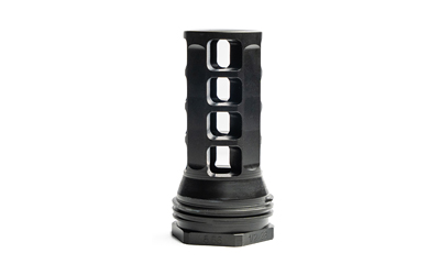 Black tactical equipment grip with textured surface.