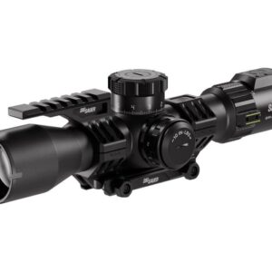 SIG Sauer rifle scope with adjustable zoom and features